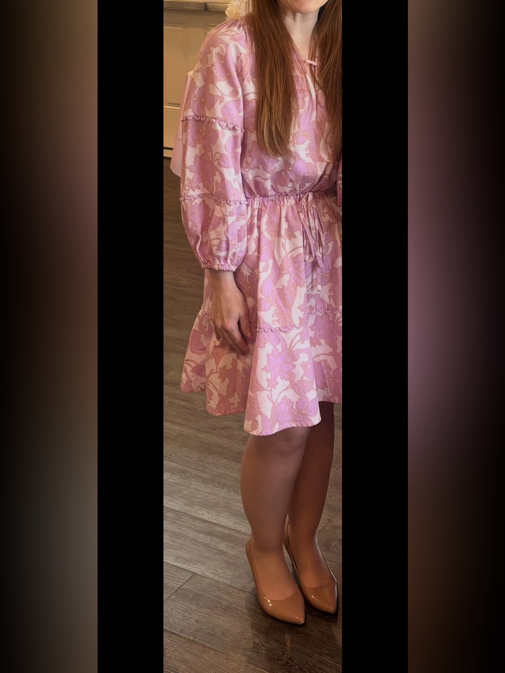 Sugarlips Pink Floral Tie-Waist Mini Dress - Picture 10 of 10